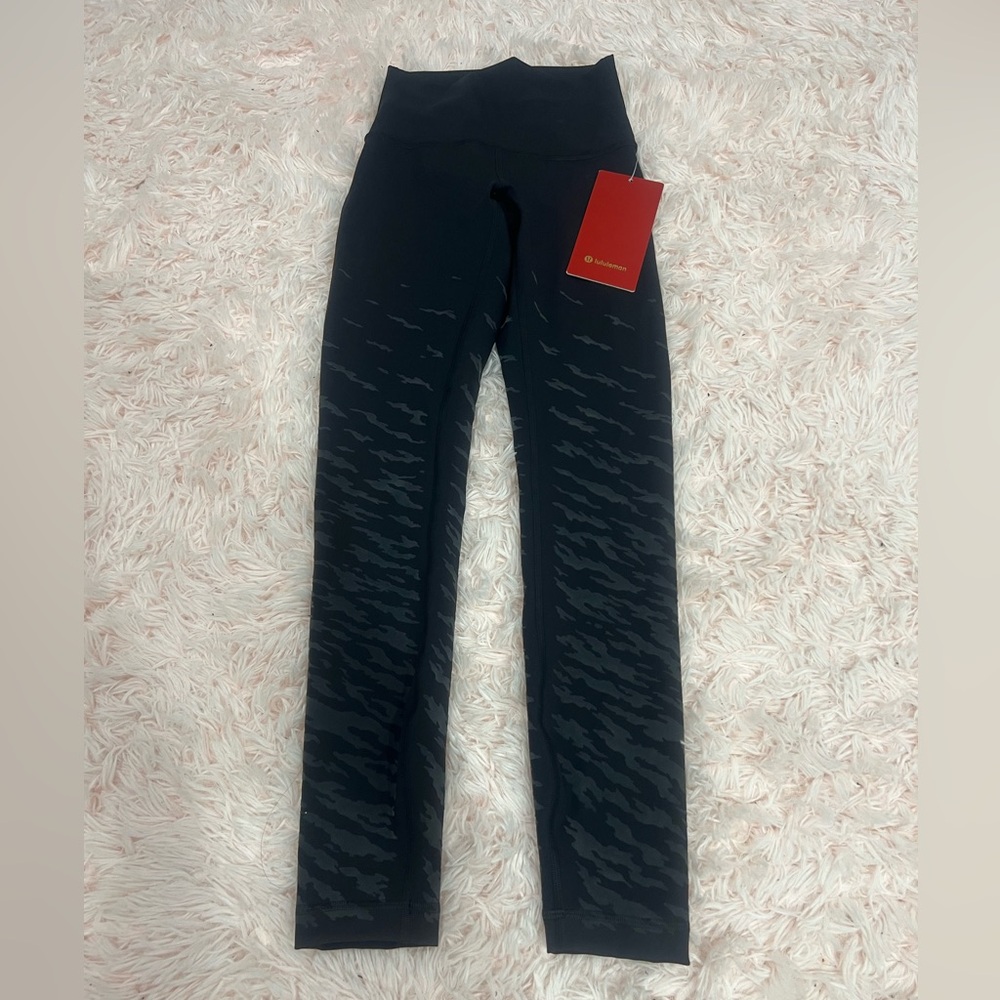 Lululemon Athletica Black Camouflage Leggings